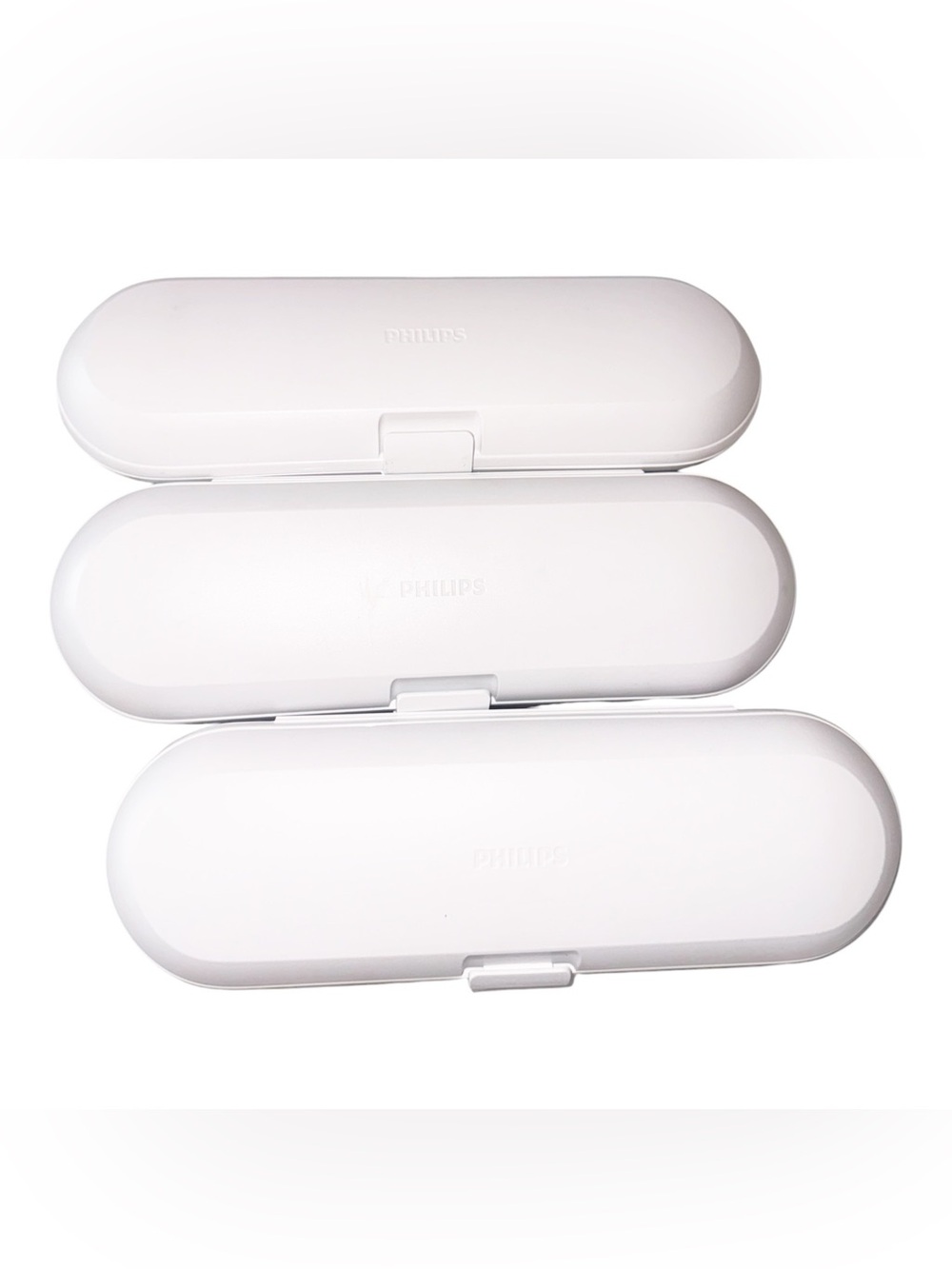 NEW Toothbrush Travel Case for Philips Sonicare Rechargeable White Set Of 3